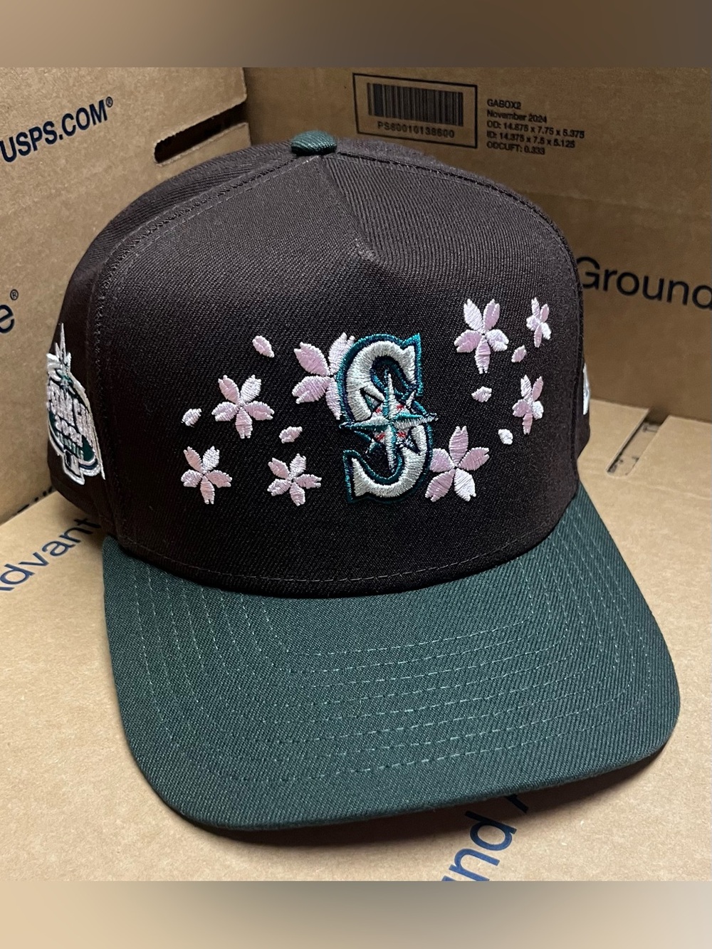 Cherry Blossom Seattle Mariners 59FIFTY A-Frame Fitted Hat